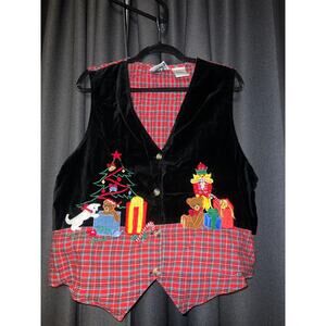 Ugly Christmas Sweater Xmas Vest Size XL